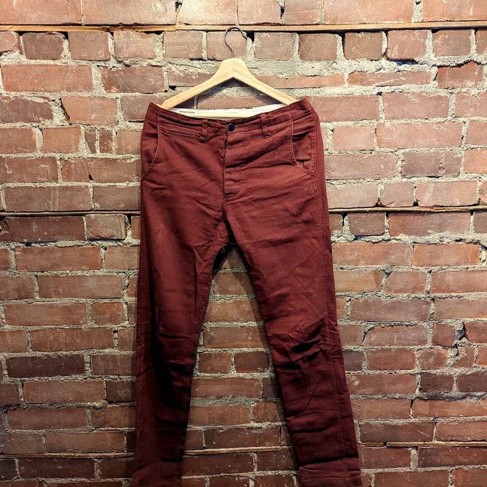 United Stock Dry Goods Burgundy trousers
